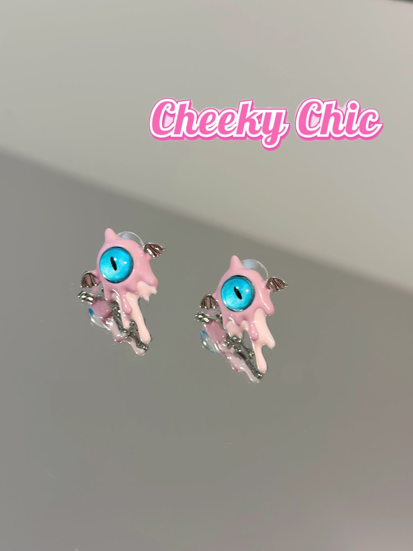 s925 Kawaii Little Monster Earring