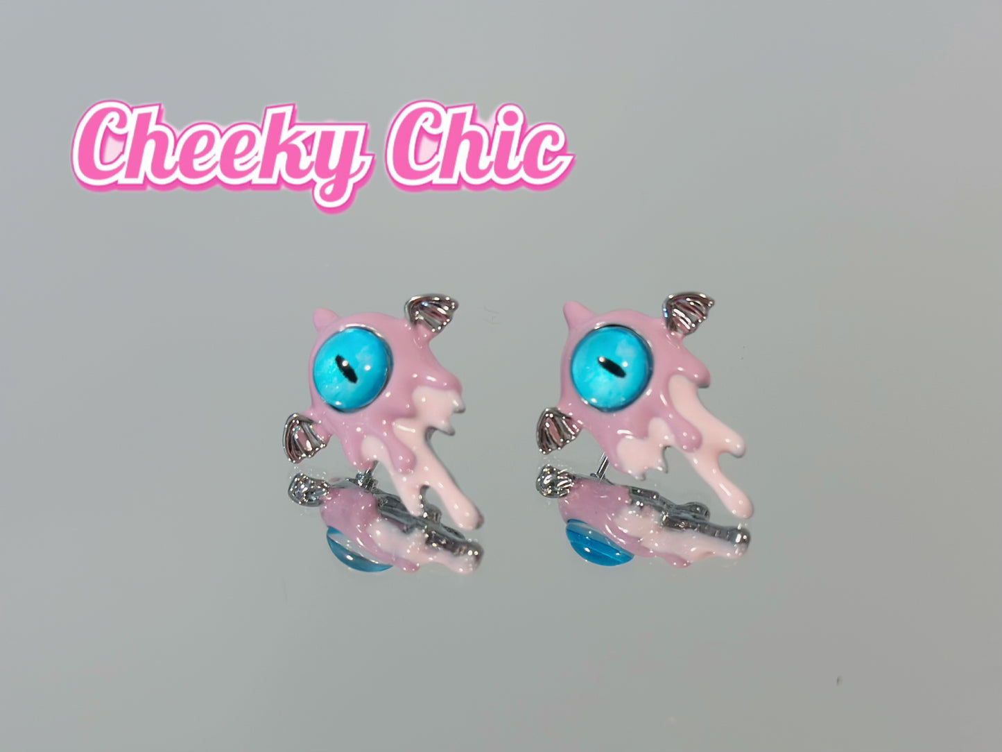 s925 Kawaii Little Monster Earring