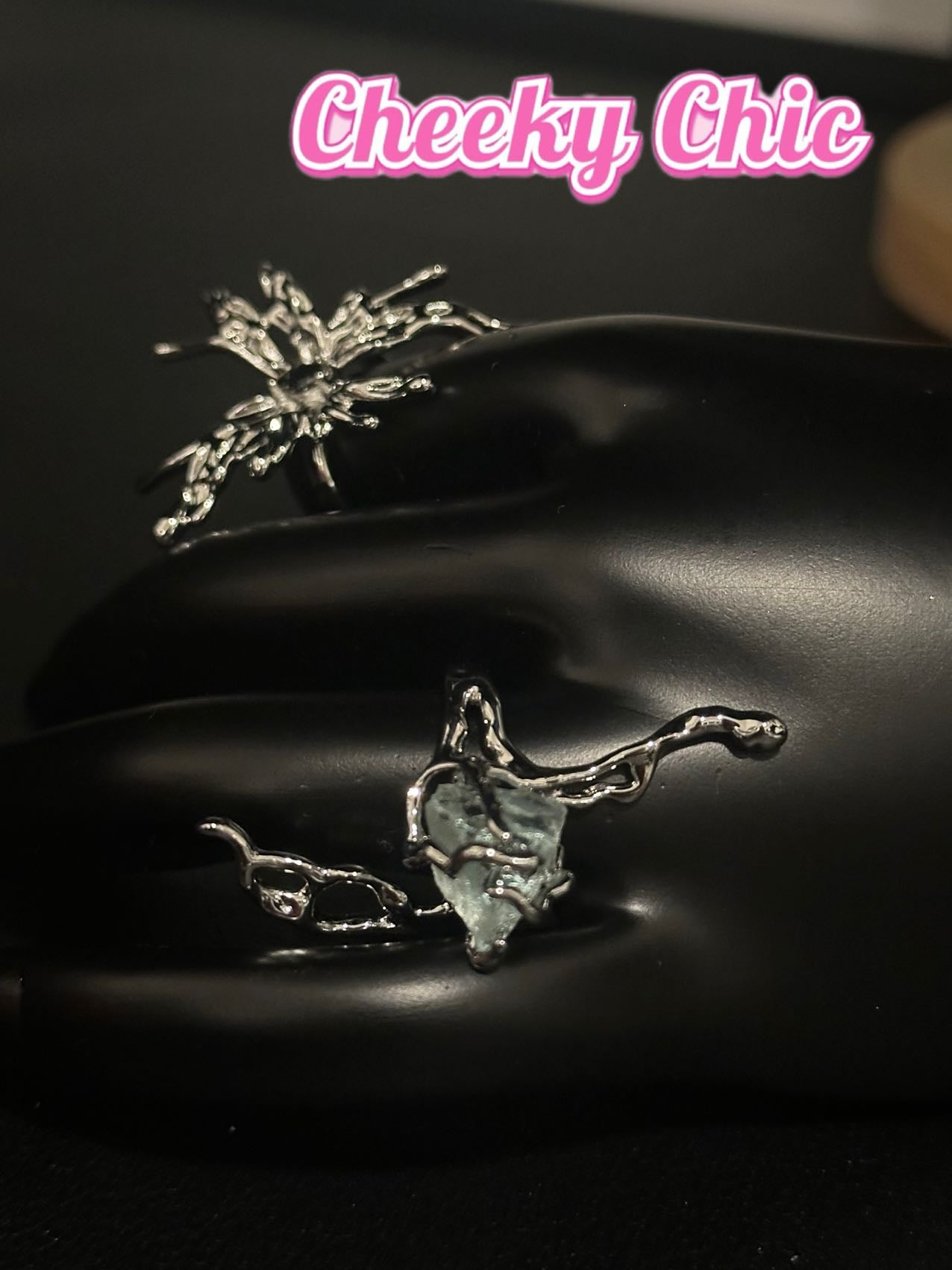 Crystal Blue Lava Ring๐