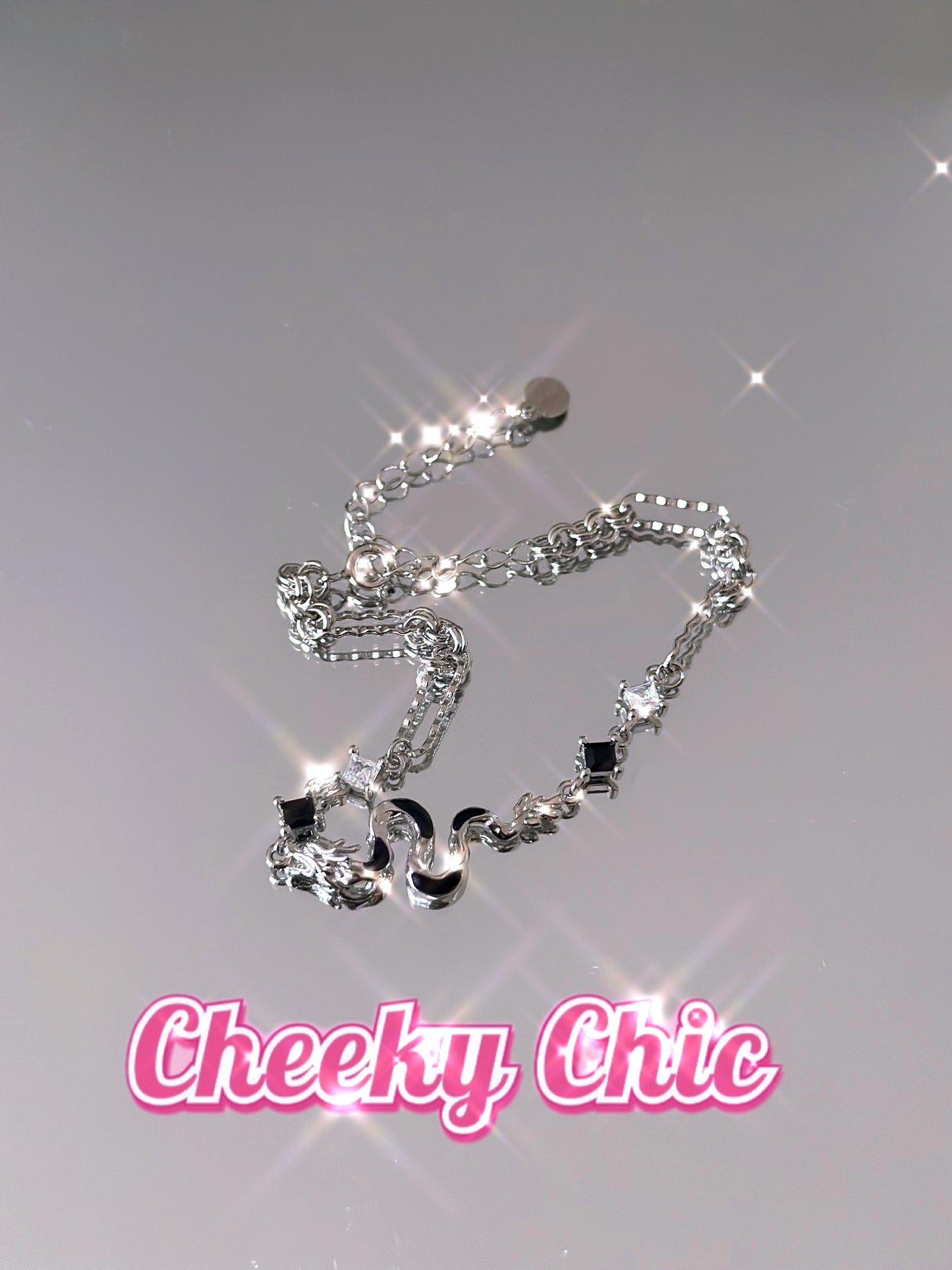 2024 Y2K Dragon Zodiac Sterling Silver Bracelet πβ¨