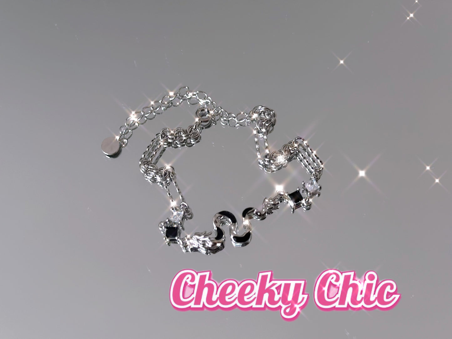 2024 Y2K Dragon Zodiac Sterling Silver Bracelet πβ¨