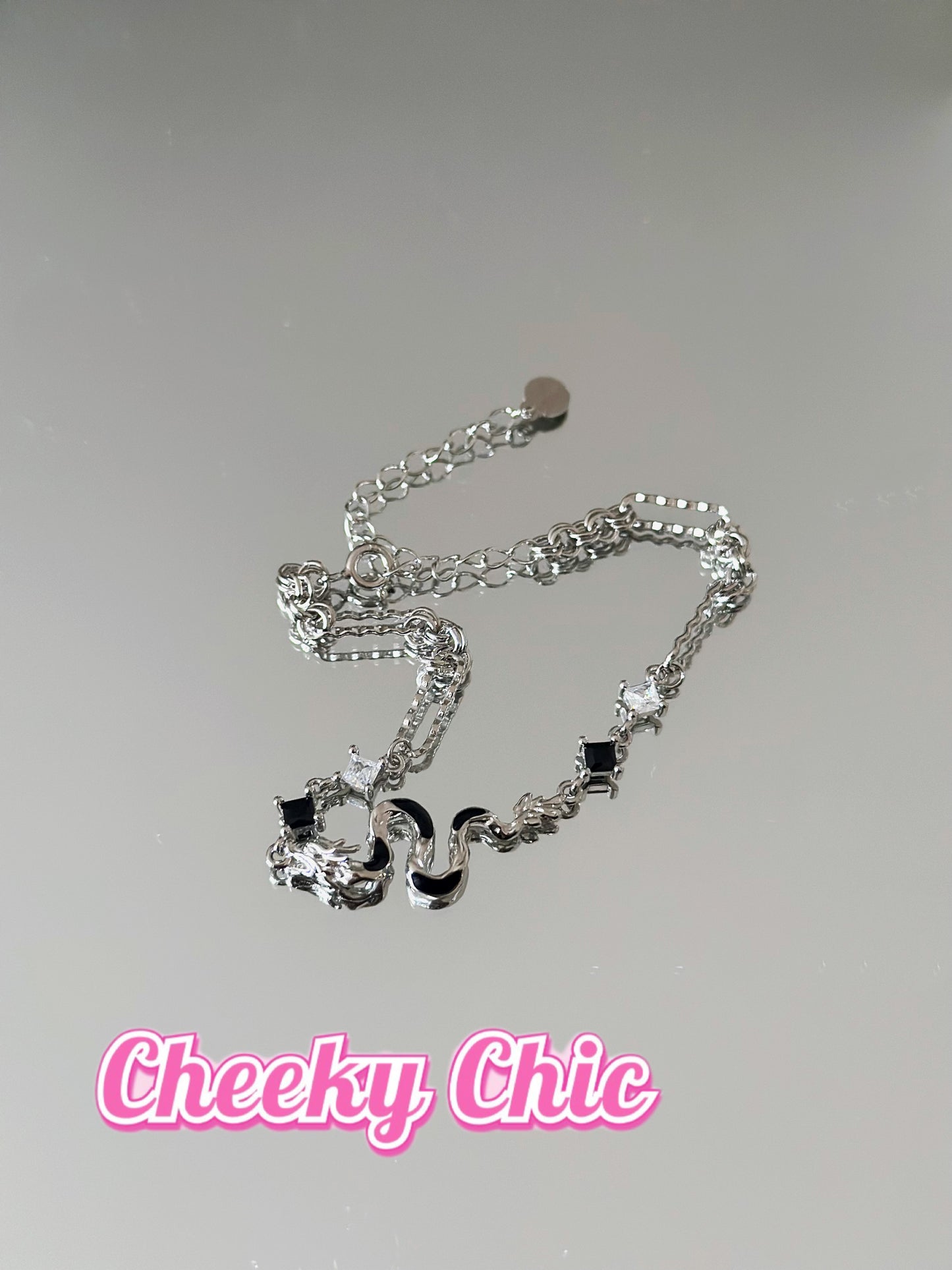 2024 Y2K Dragon Zodiac Sterling Silver Bracelet πβ¨