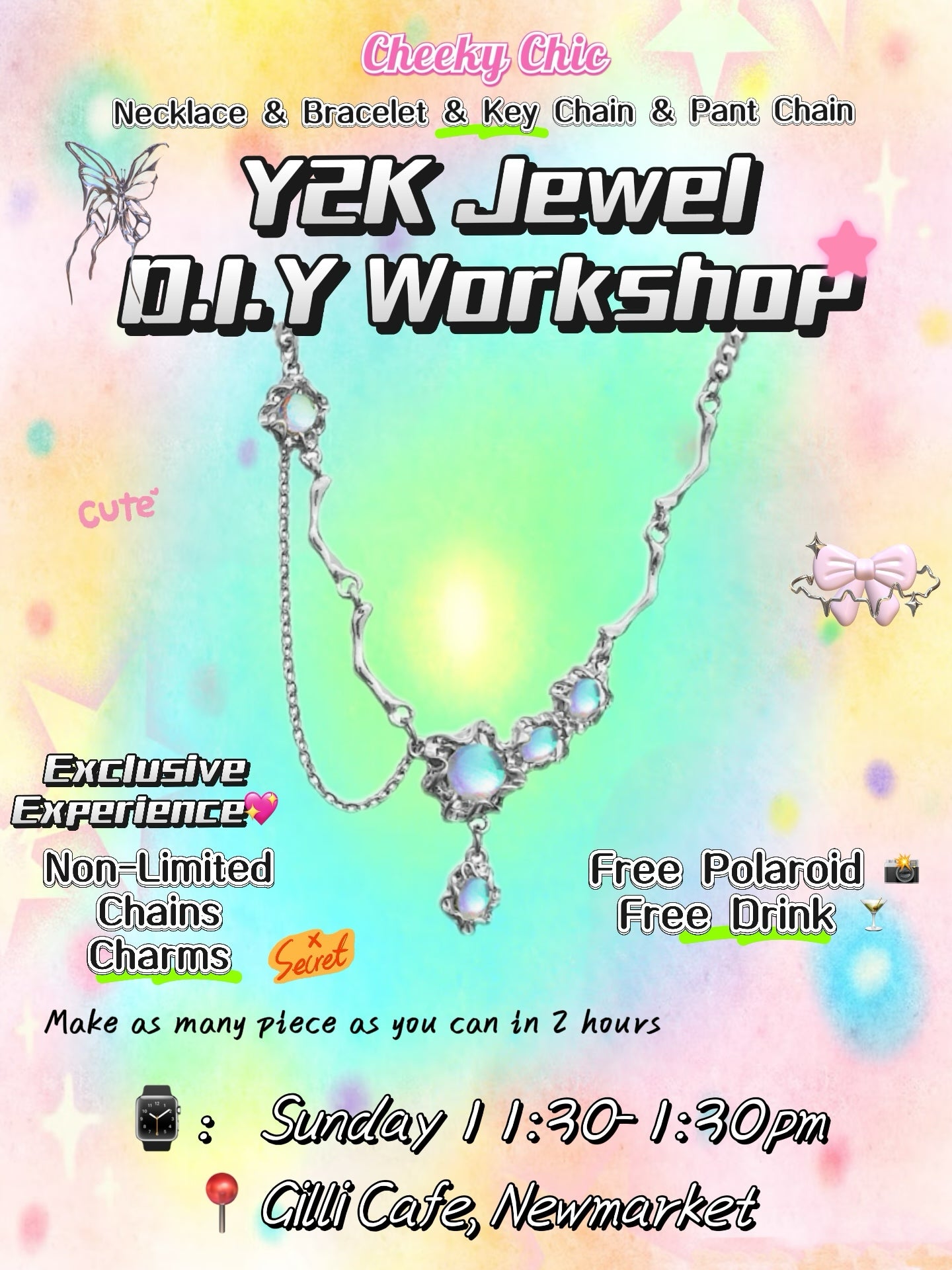 CHEEKY CHIC Y2K Jewel D.I.Y Workshop - Saturday 30th/August