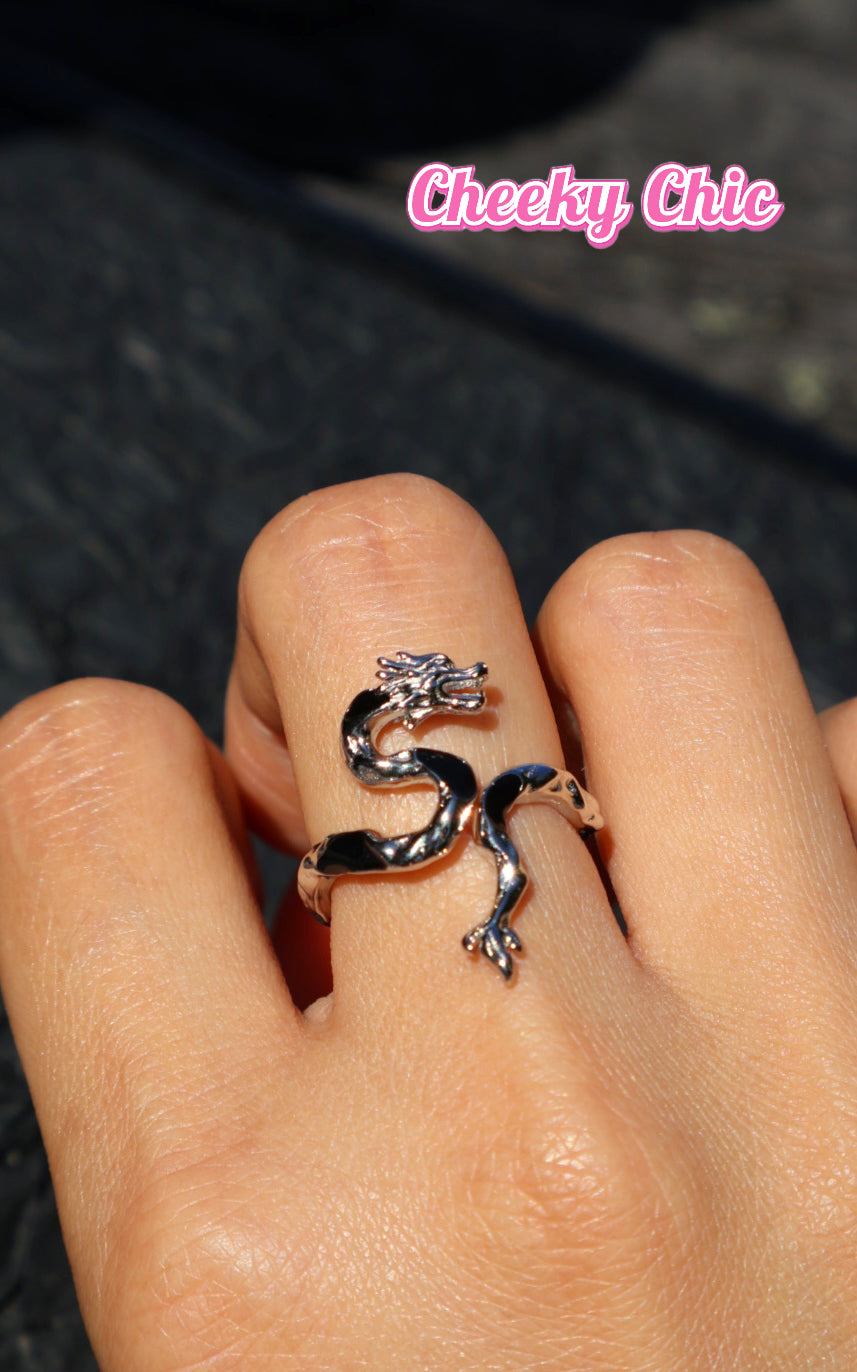 s925 Sterling Silver Dragon Ring 🐉