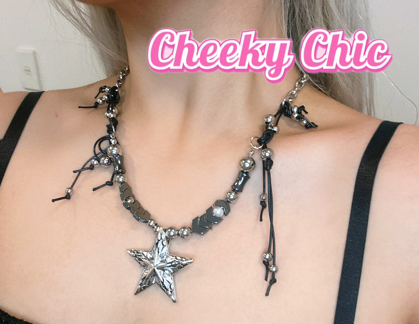 Gothic Black Star Necklace ❤️🔥