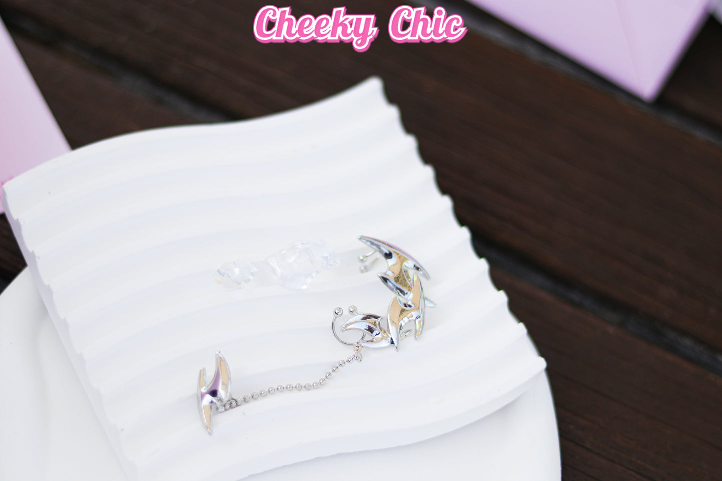 s925 Cyberpunk metal Earrings