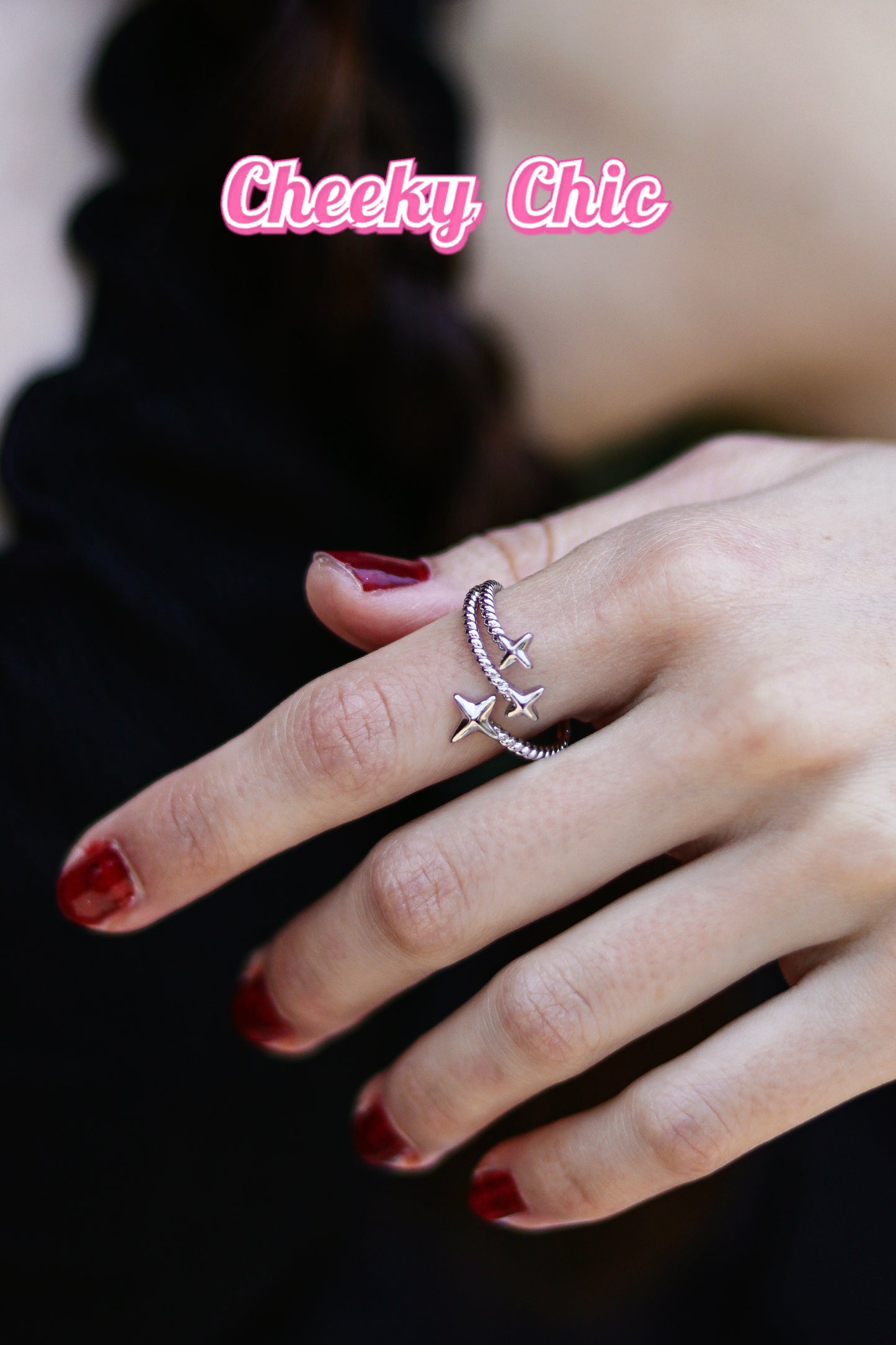 s925 Plated Celestial Star Ring