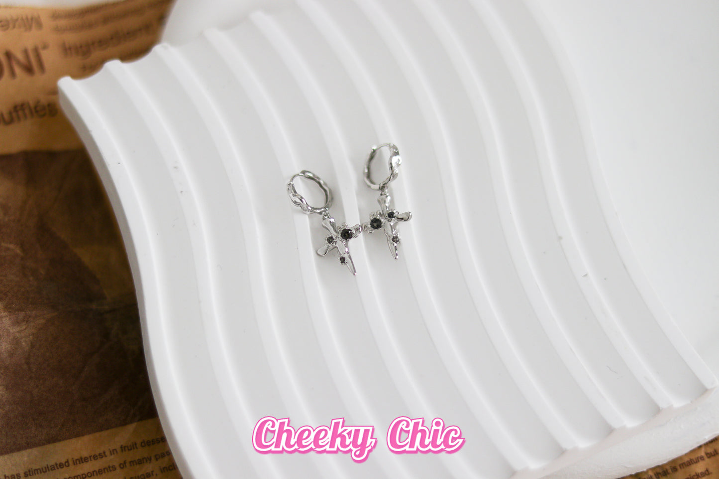 Premium S925 Sterling Silver Cross Earrings ✨