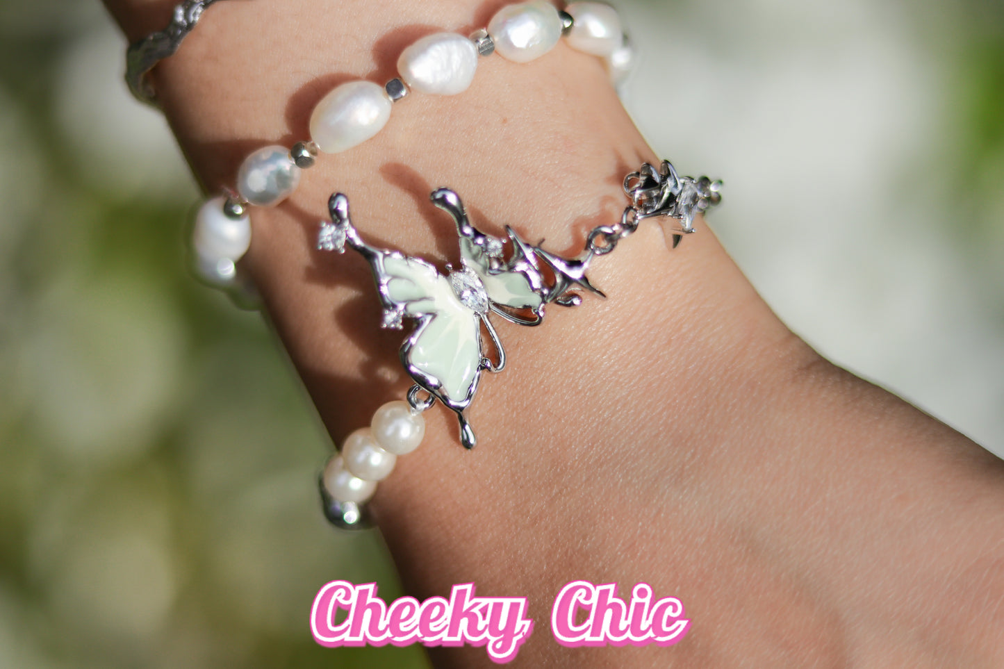 ✨Fairy Butterfly Bracelet – Premium Palladium✨