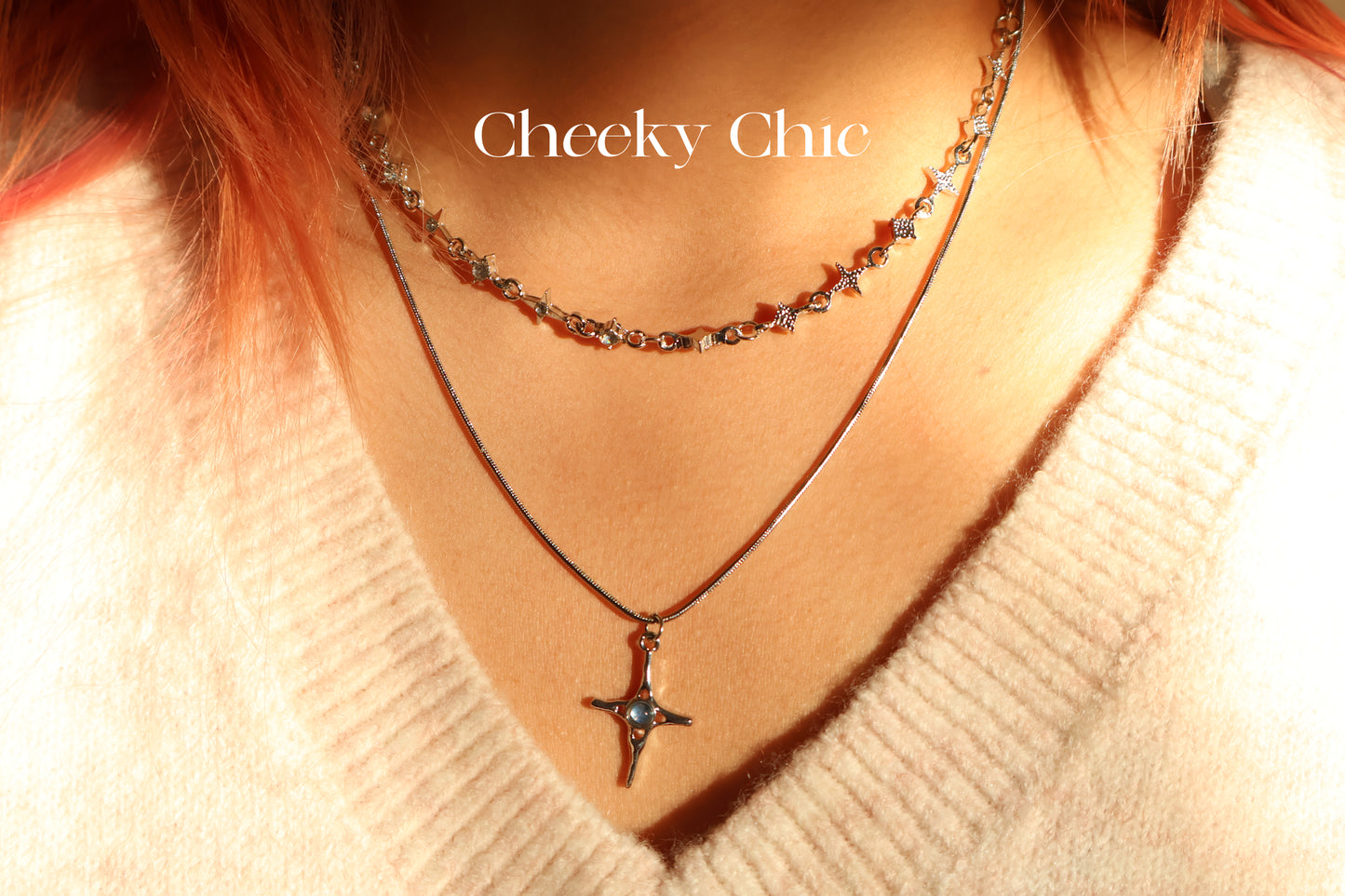North Star 2 in one Layered Necklace ⭐