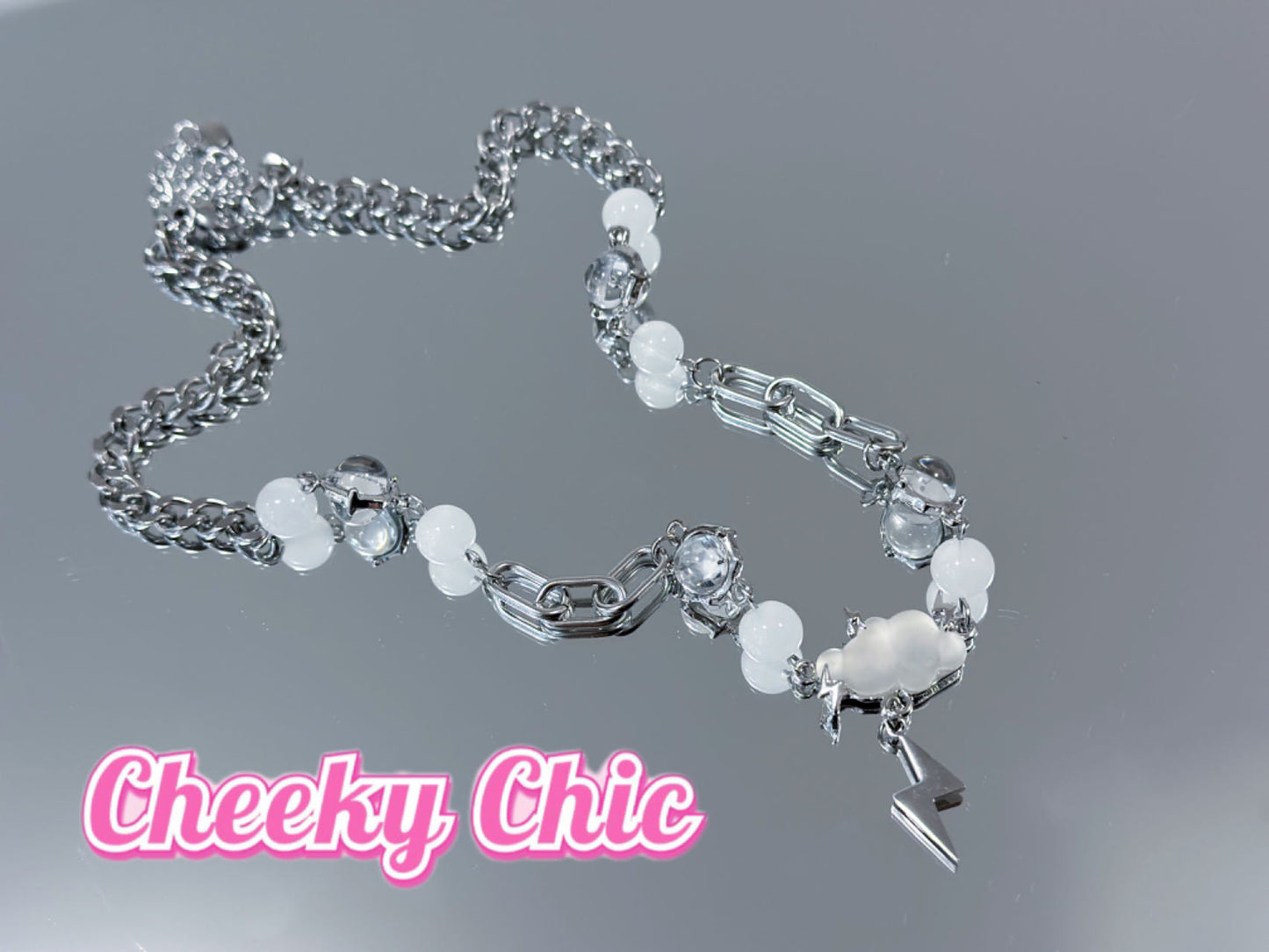 Cloudy Flash Love Necklace