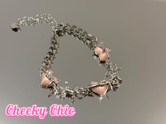 Y2k Pinky Sweetheart Bracelet