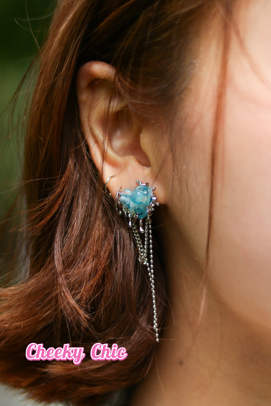 s925 Cheeky Chic Dreamy Ocean Carol Earrings 🩵