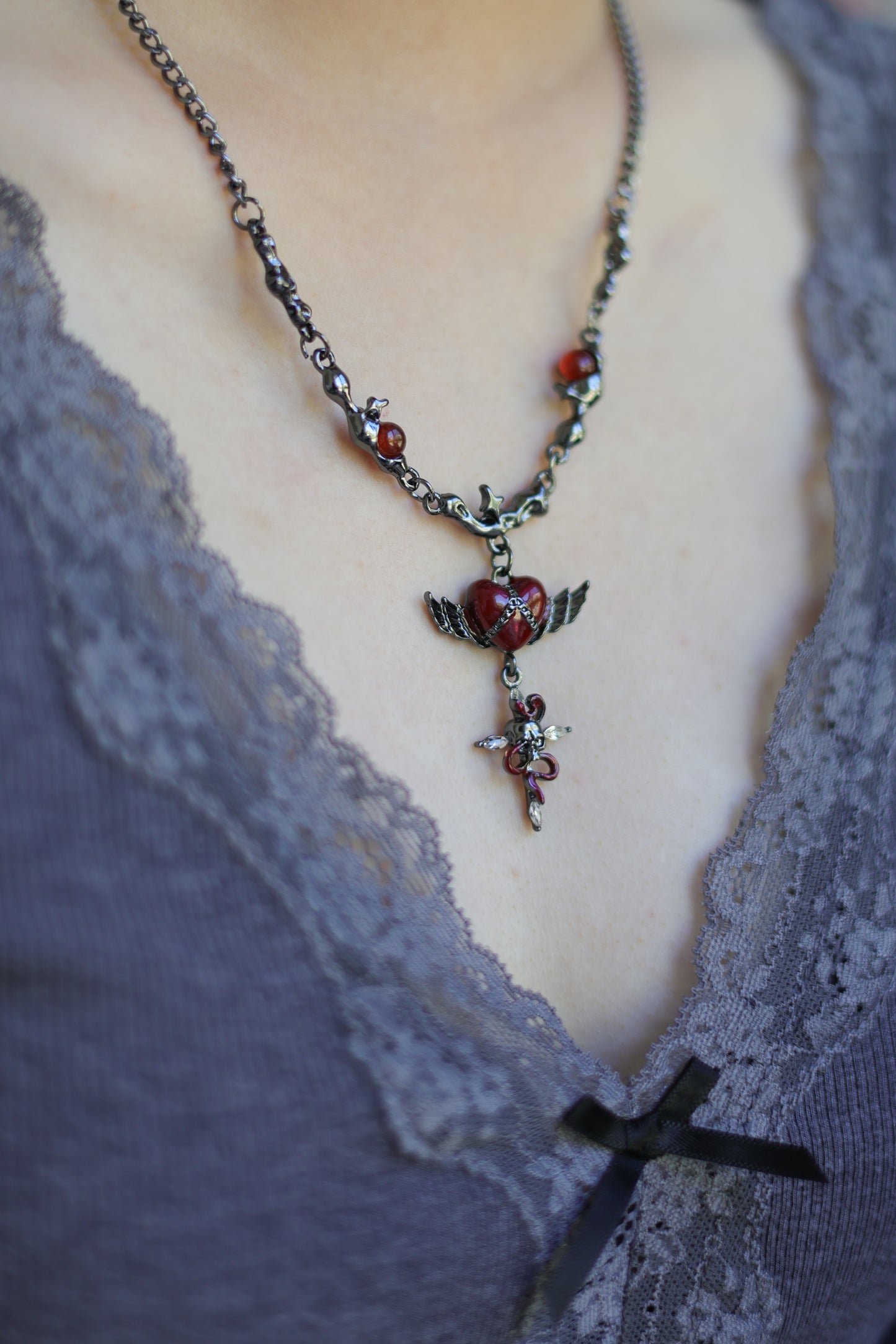 Fallen Heart Necklace ✧