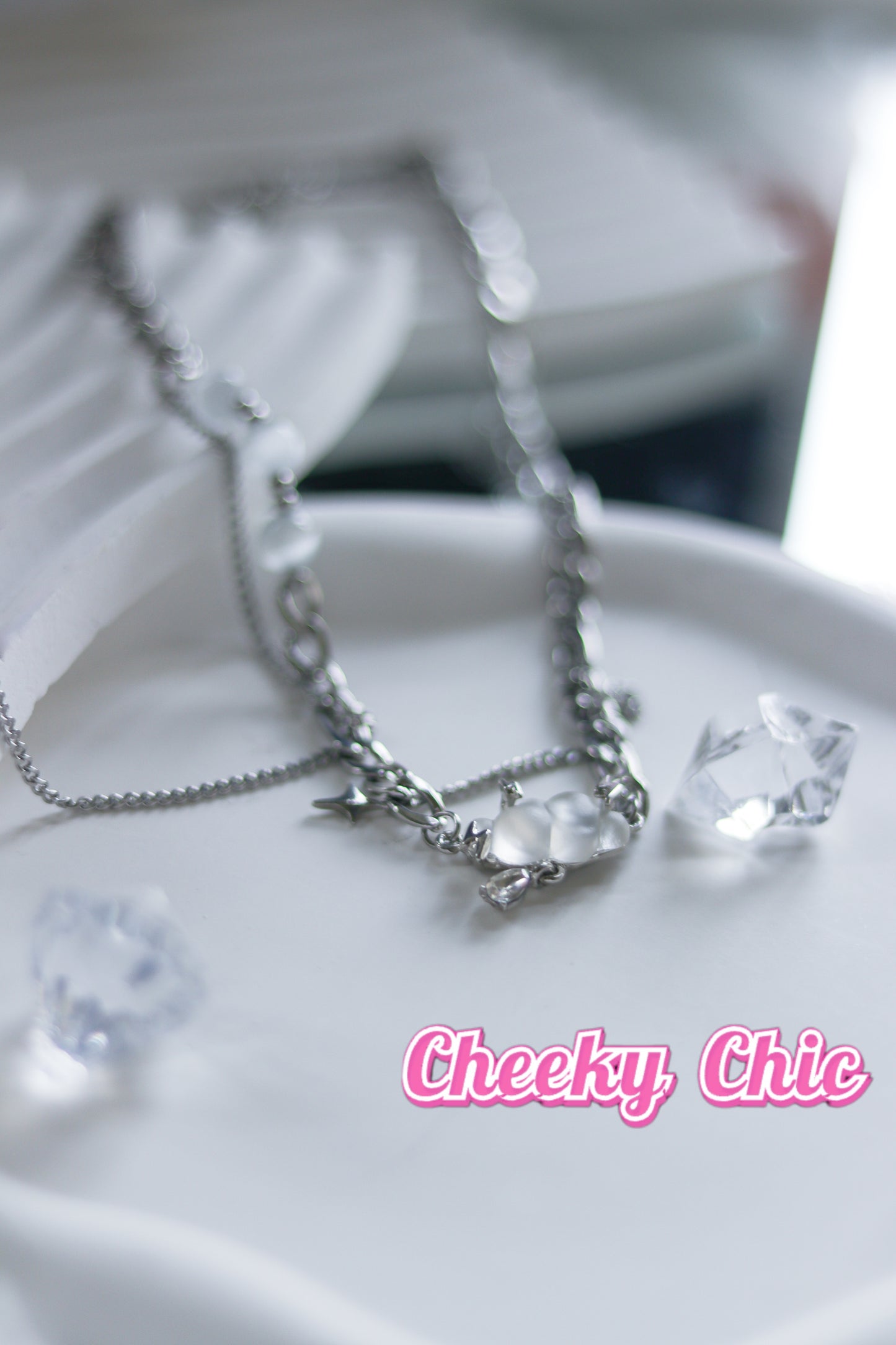 Cheeky Chic’s Cloud & Raindrop Necklace☁️