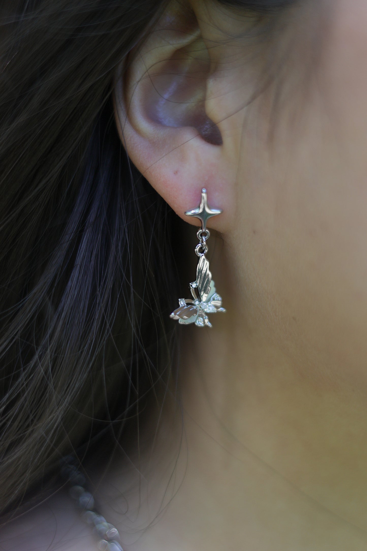 S925 Asymmetrical Butterfly Earring 🫧