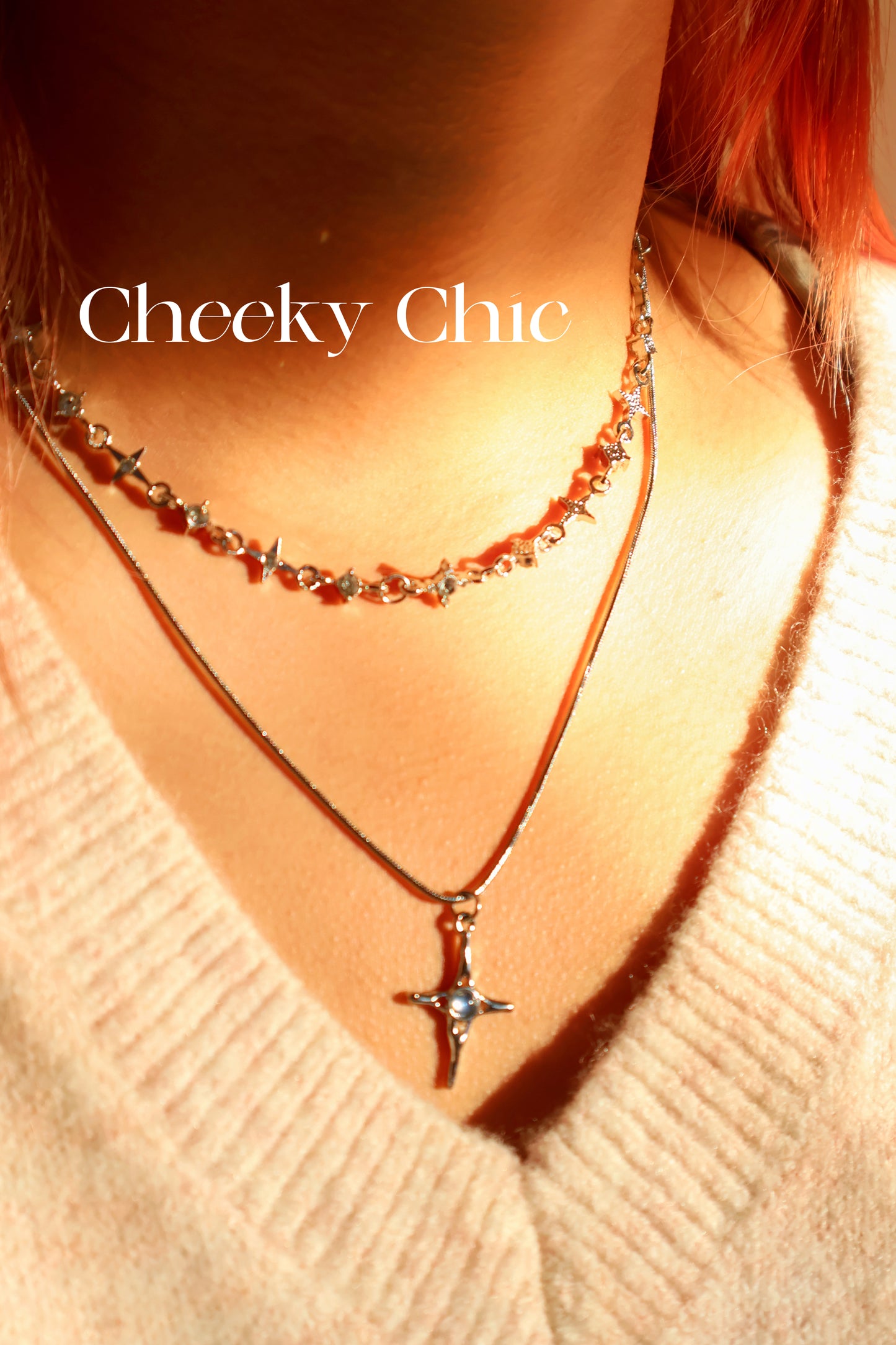 North Star 2 in one Layered Necklace ⭐