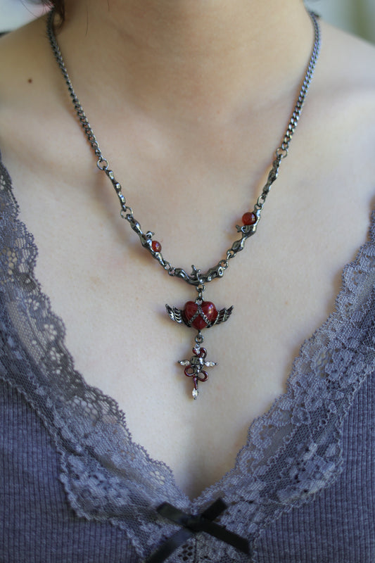 Fallen Heart Necklace ✧