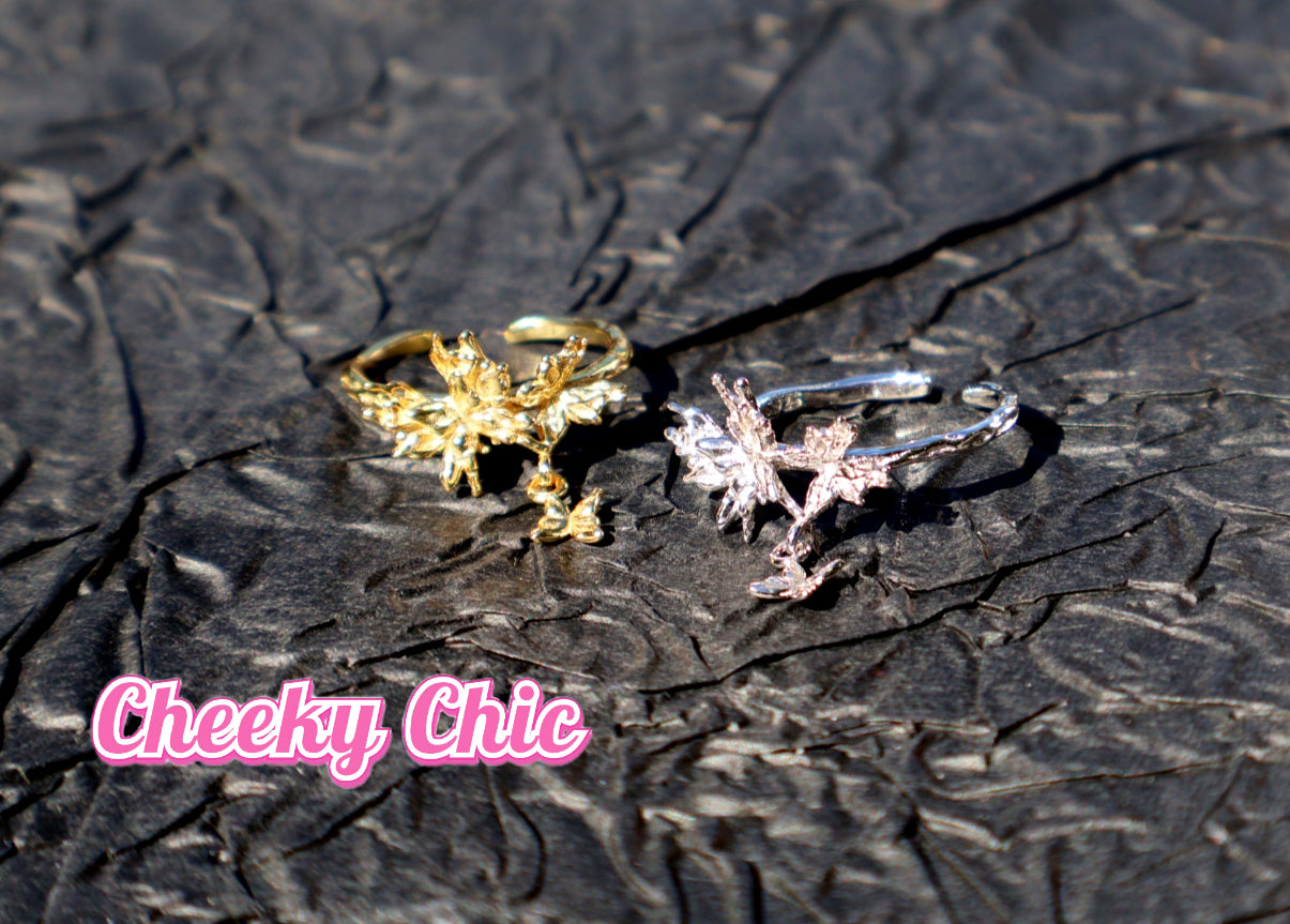 S925 Cheeky Chic Fairy Dangling Butterfly Dangling Adjustable Ring✨