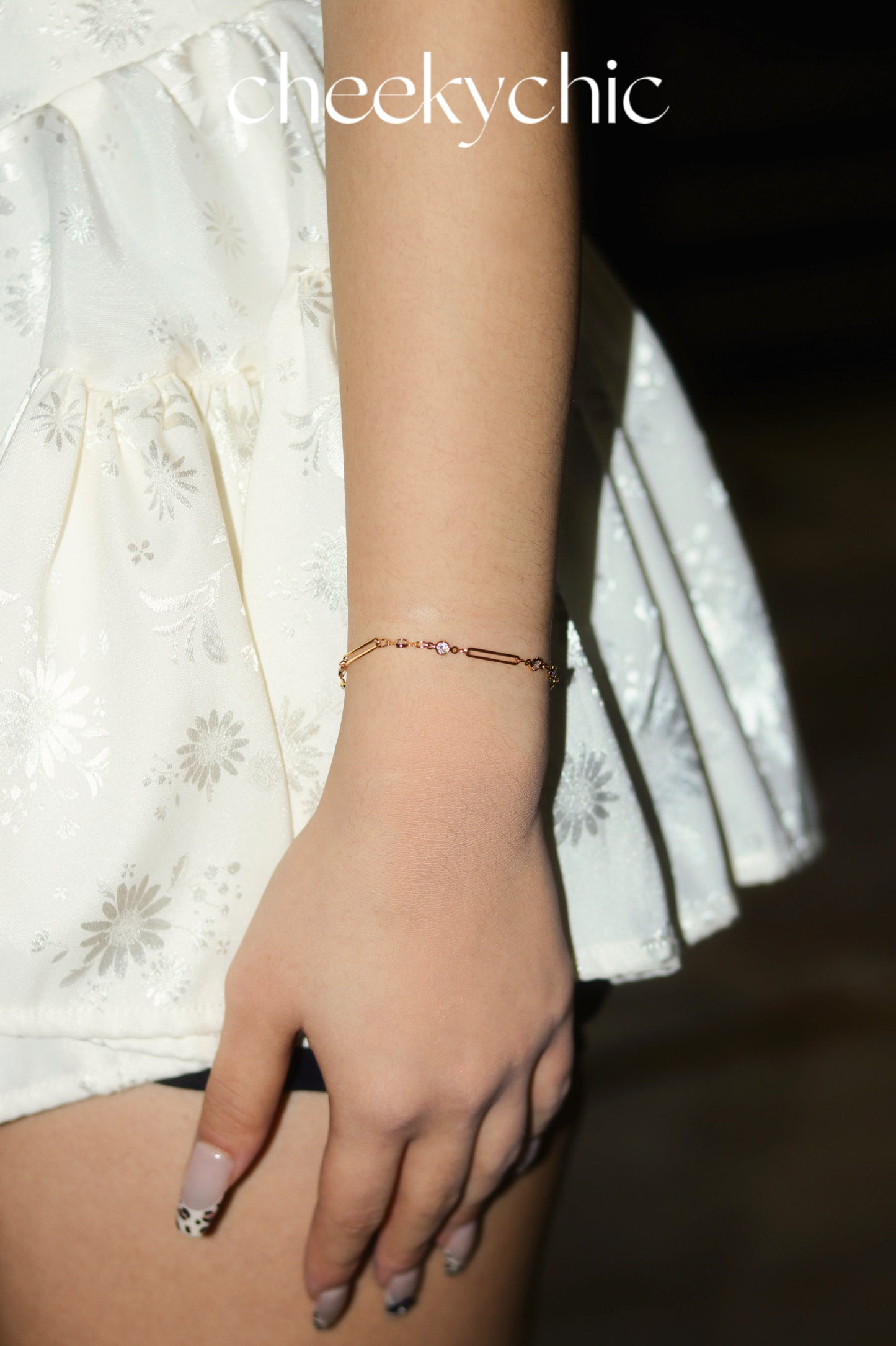 18K Gold Plated Crystal Zircon Bracelet✨