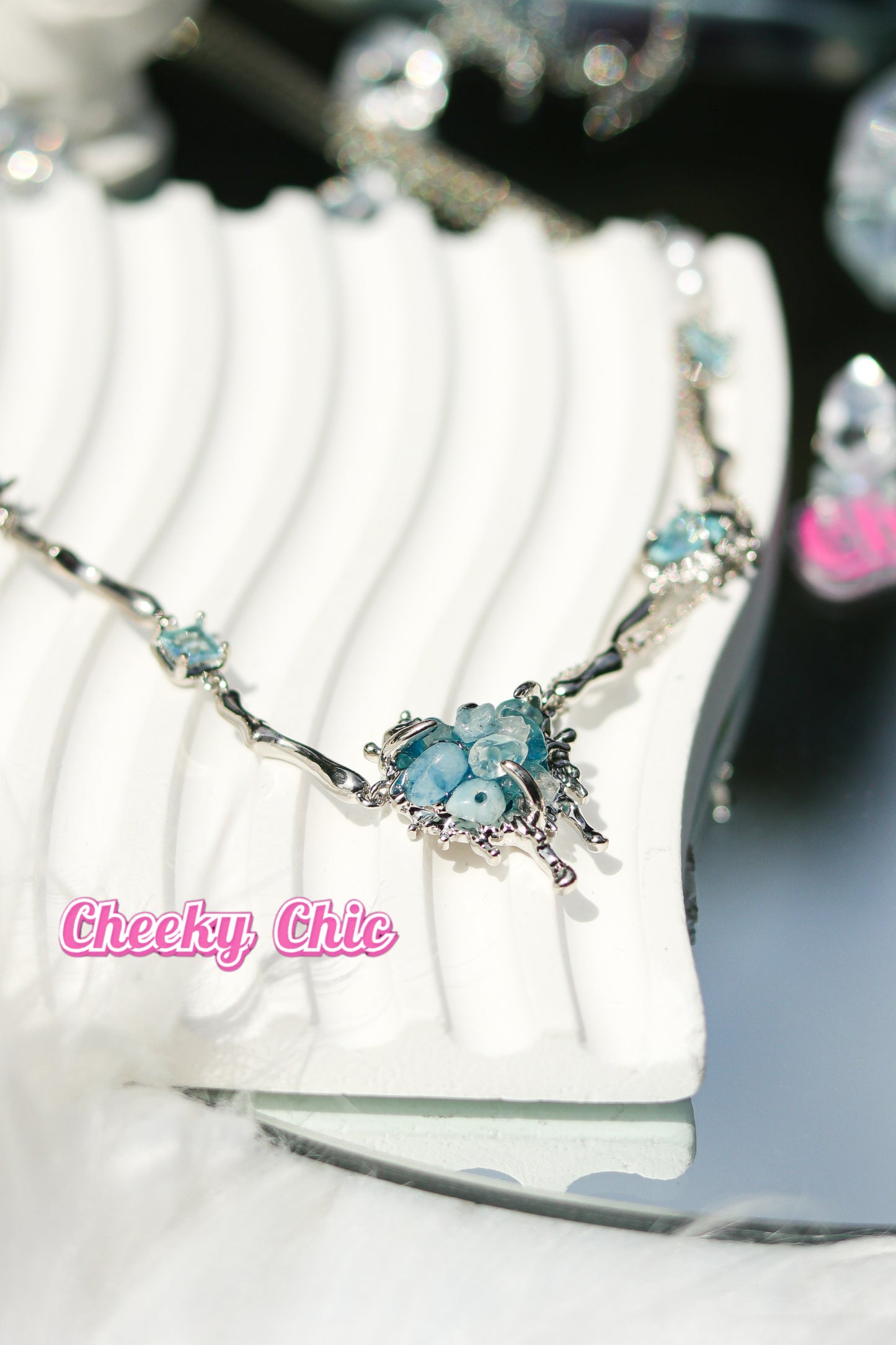 Cheeky Chic Dreamy Ocean Carol Necklace 🩵