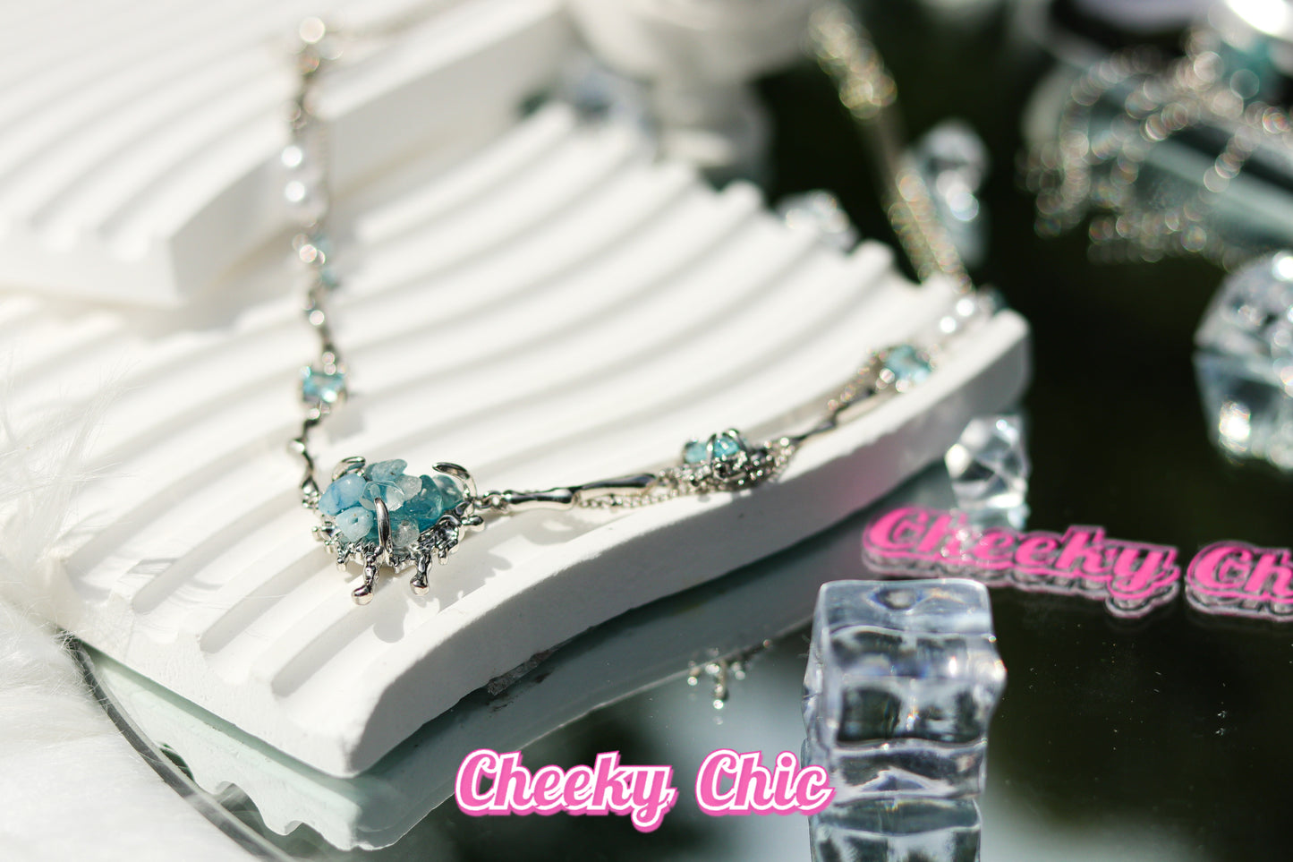 Cheeky Chic Dreamy Ocean Carol Necklace 🩵