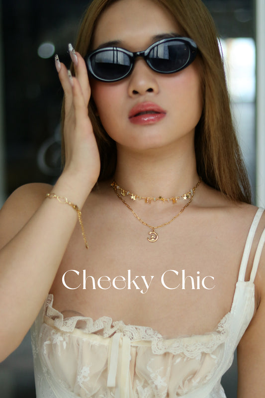 ✨ 18K Gold – Dreamy Double-Layer Moon Bunny Necklace ✨