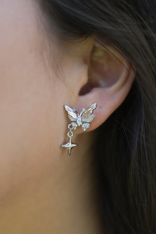 S925 Asymmetrical Butterfly Earring 🫧