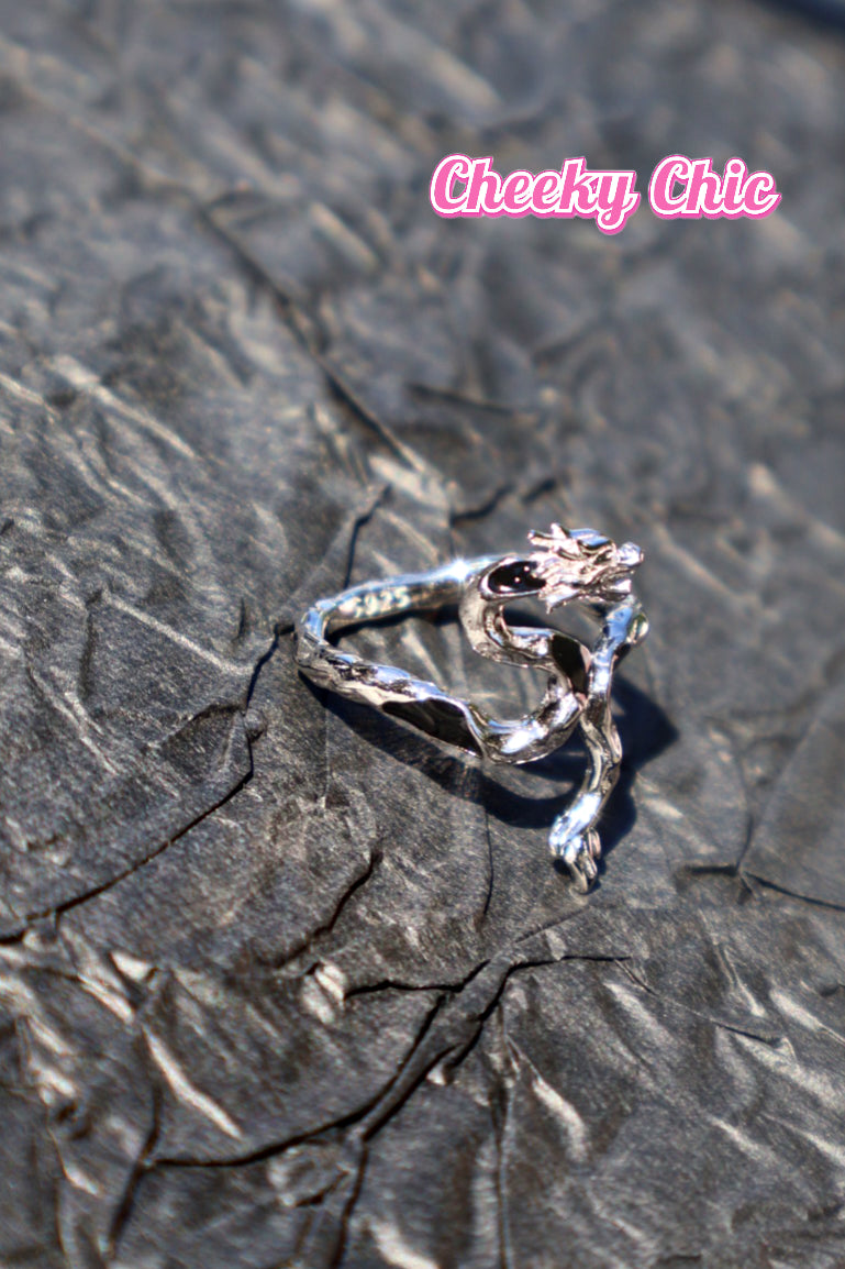 s925 Sterling Silver Dragon Ring 🐉