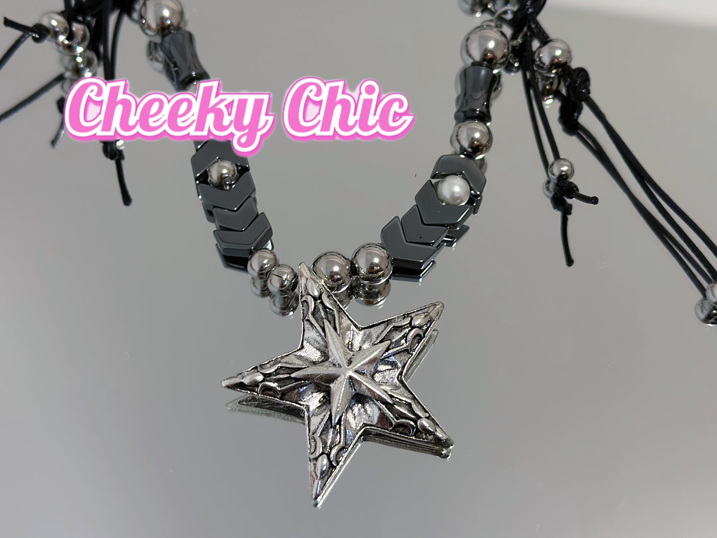 Gothic Black Star Necklace ❤️‍🔥