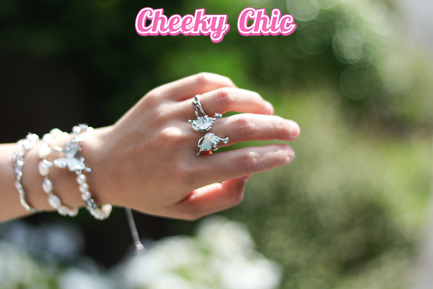 ✨Fairy Butterfly Adjustable Ring – Premium Palladium✨